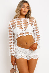 crochet top womens uk y2k