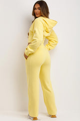 womens joggers and crop corset hoodie tracksuit set two piece 