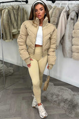 alo yoga cropped atmosphere puffer jacket styledup uk 