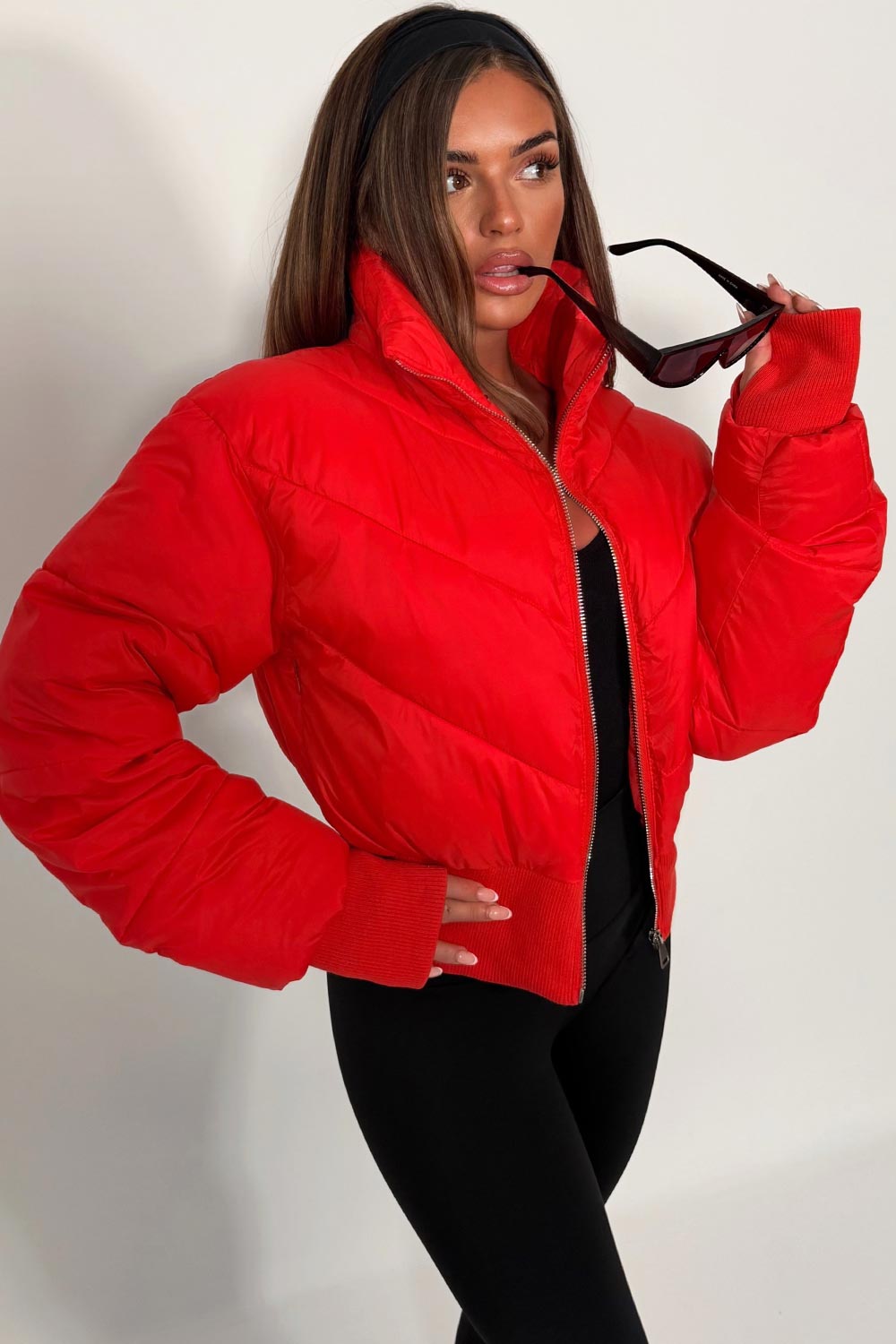 cropped puffer padded winter jacket alo yoga sale uk
