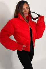 cropped puffer padded winter jacket alo yoga sale uk