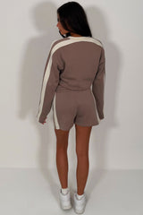 womens shorts tracksuit pink styledup uk