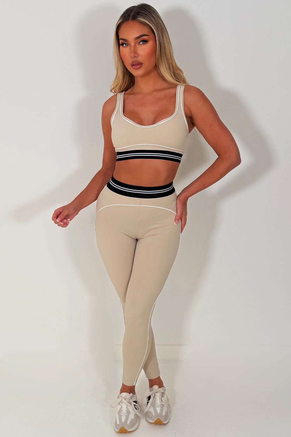 womens high waist legging and bra top matching two piece set alo yoga styledup uk 