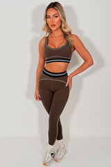 womens alo yoga bra and leggings two piece matching set styledup 