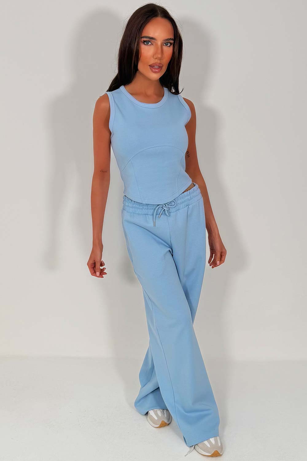 womens airport outfit top and joggers two piece co ord styledup whitefox uk