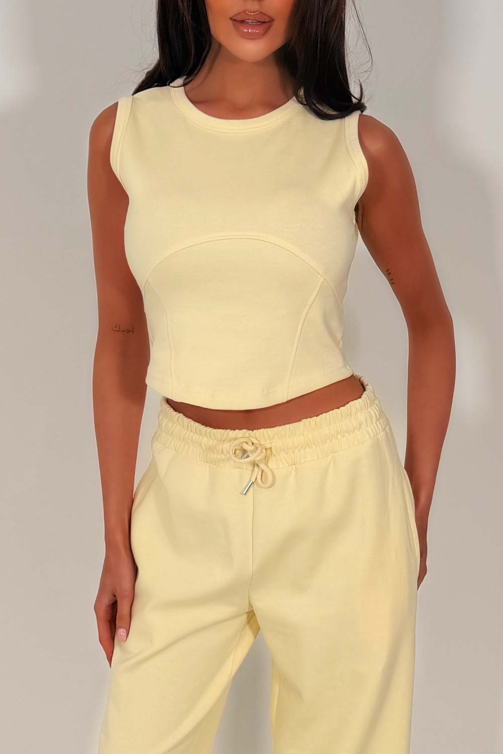 womens airport outfit top and joggers two piece co ord styledup whitefox uk