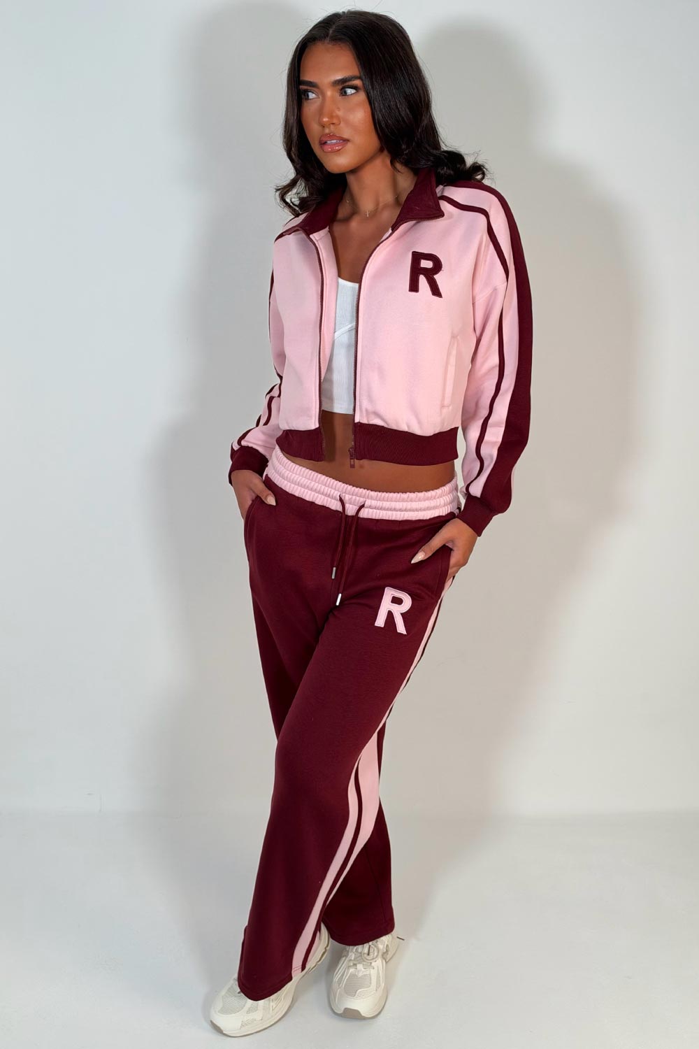 womens loungewear with r emblem styledup airport outfit zara uk