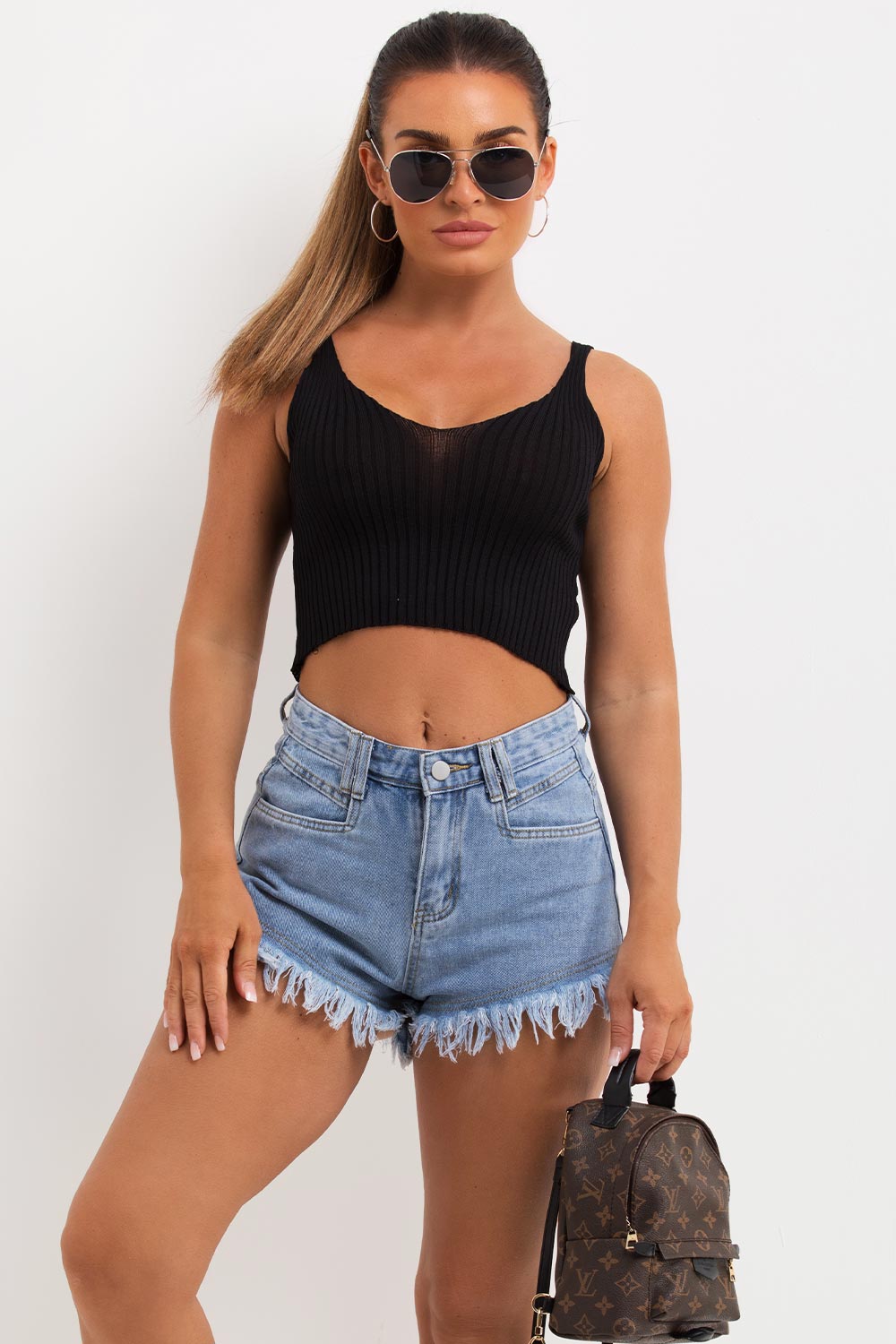knitted crop top