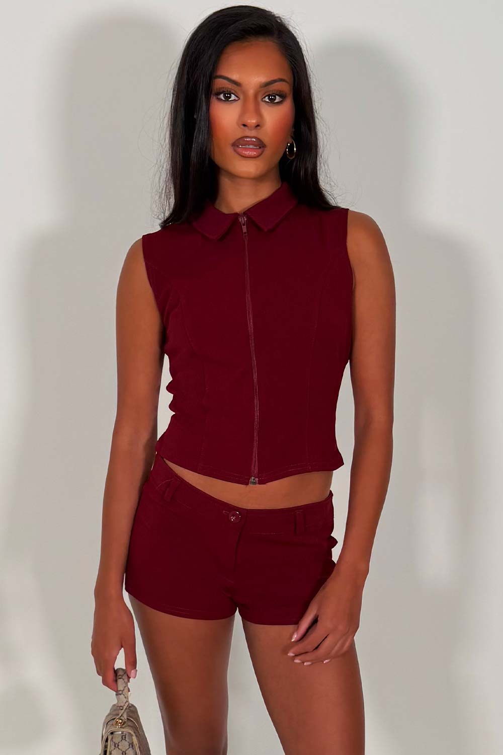 festival shorts and top two piece co ord set holiday going out rave outfit styledup whitefox uk