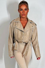 faux leather jacket with lapel collars zara womens uk