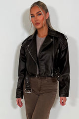 faux leather jacket with collar zara womens vegan friendly outerwear 
