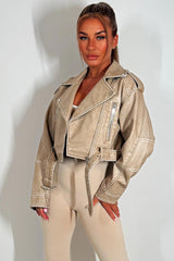 zara womens faux leather jacket with lapel collars