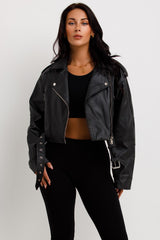 faux leather jacket with lapel collars zara womens uk