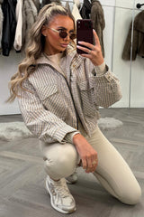 womens zara check padded puffer jacket styledup uk