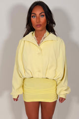 womens funnel neck pink bomber jacket styledup uk