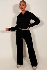 womens zara tracksuit set with cinched waist couture club
