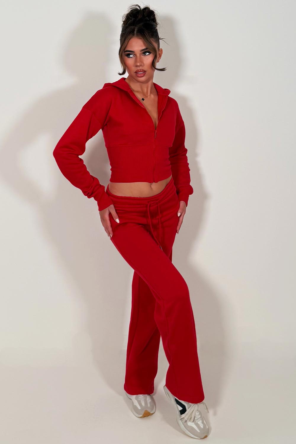 womens white fox tracksuit stytedup 