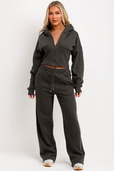 corset hoodie and joggers tracksuit co rod set for womens styledup