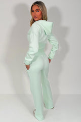 womens white fox tracksuit set with bow embroidery styledup uk 