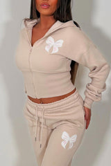 corset hoodie and joggers tracksuit co rod set for womens styledup