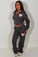corset hoodie and joggers tracksuit co rod set for womens styledup