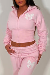 corset hoodie and joggers tracksuit co rod set for womens styledup