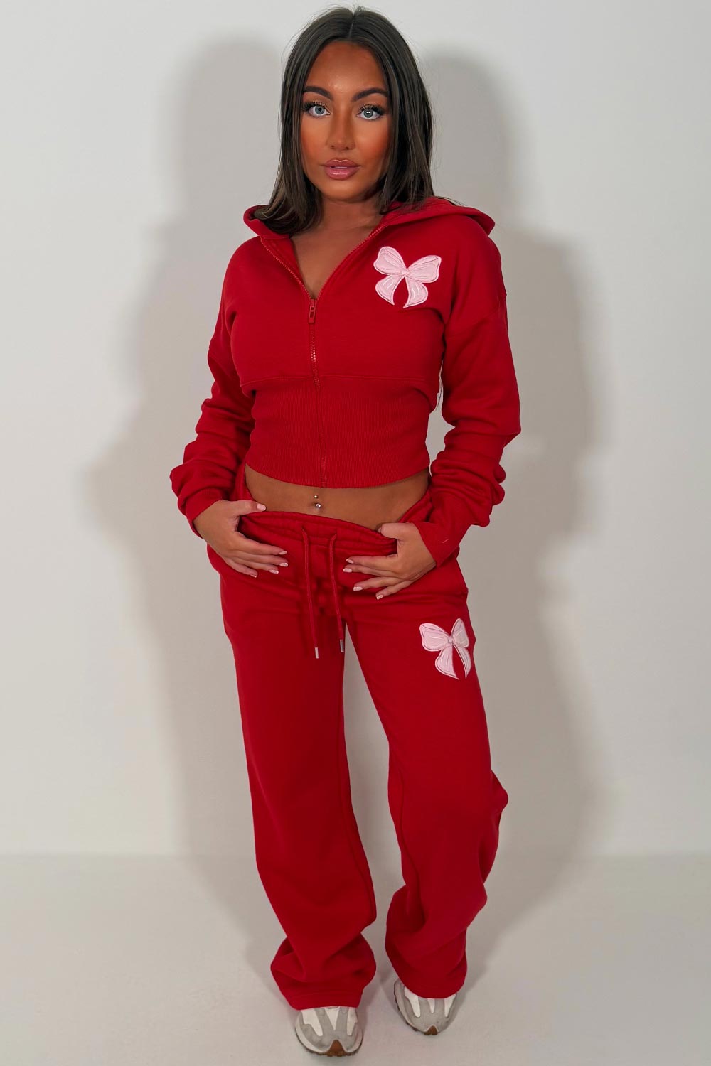 corset hoodie and joggers tracksuit co rod set for womens styledup