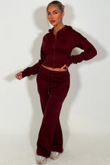 womens joggers and crop corset hoodie everyday tracksuit set styledup fashion