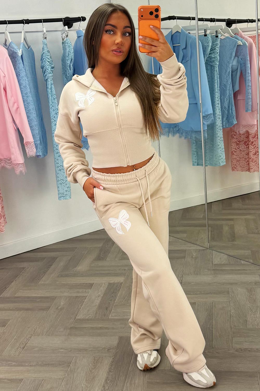 womens zara tracksuit set airport outfit for holidays styledup