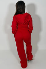 womens crop corset hoodie and joggers casual loungewear co ord set airport outfit styledup