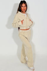 womens loungewear acid wash crop tracksuit co ord set airport outfit styledup