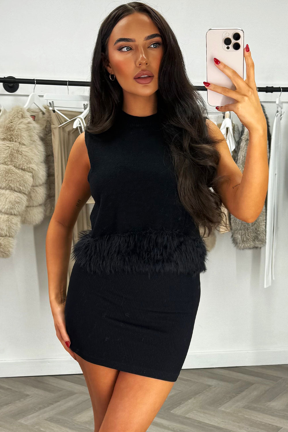 womens faux fur jumper styledup