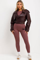 zara womens faux leather jacket styledup