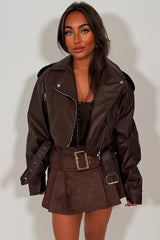 faux leather jacket with lapel collars zara womens uk