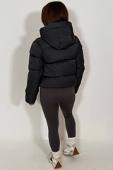 womens puffer jacket charcoal grey zara uk