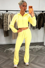 crop hoodie and bell bottom skinny flare trousers loungewear zara womens