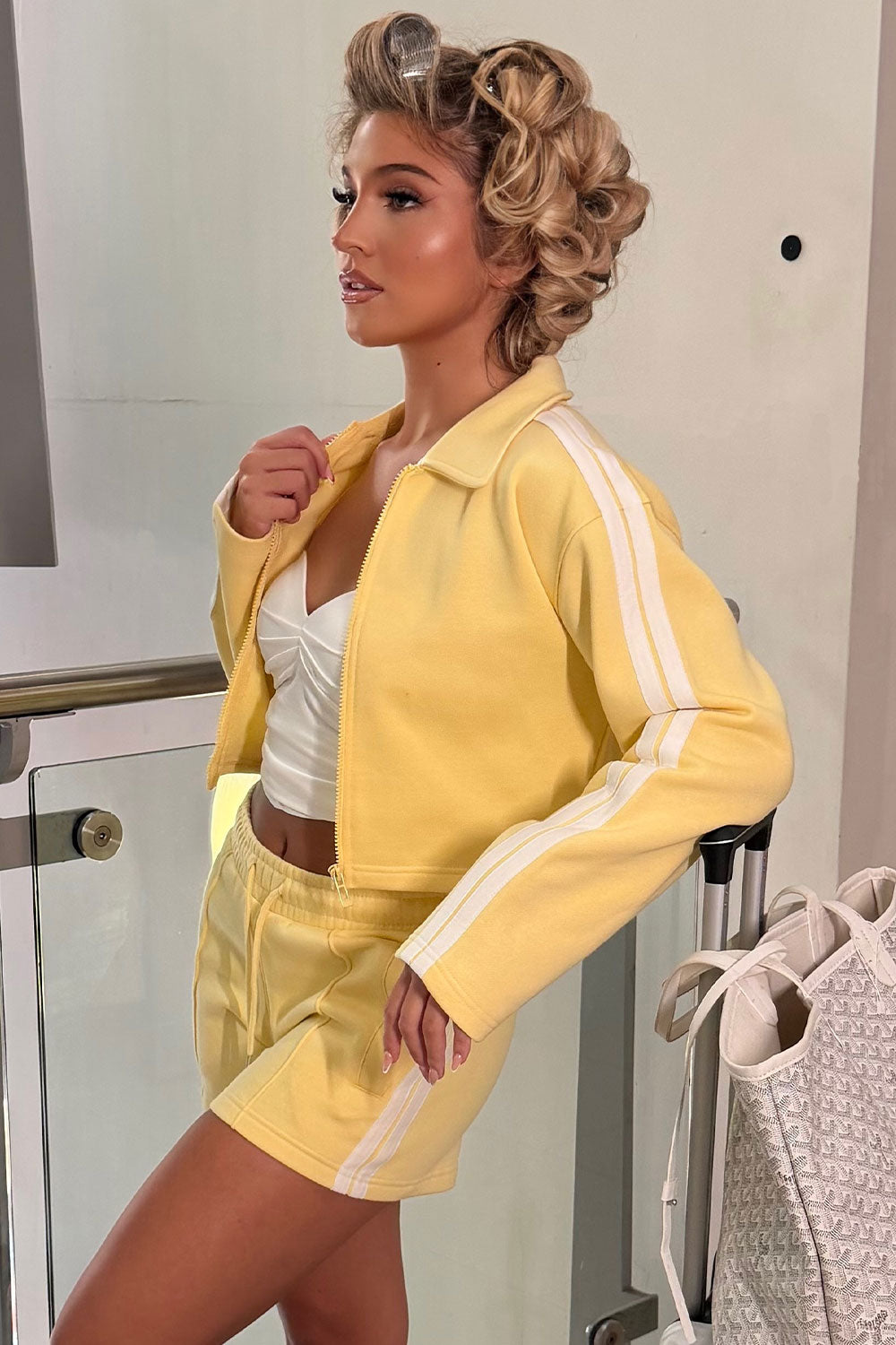 side stripe short tracksuit co ord uk