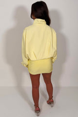 womens bomber jacket with funnel neck styledup fashion
