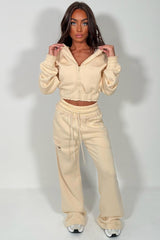 corset hoodie and joggers tracksuit co rod set for womens styledup uk