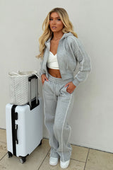 womens joggers and hoodie tracksuit set two piece travel in outfit styledup uk