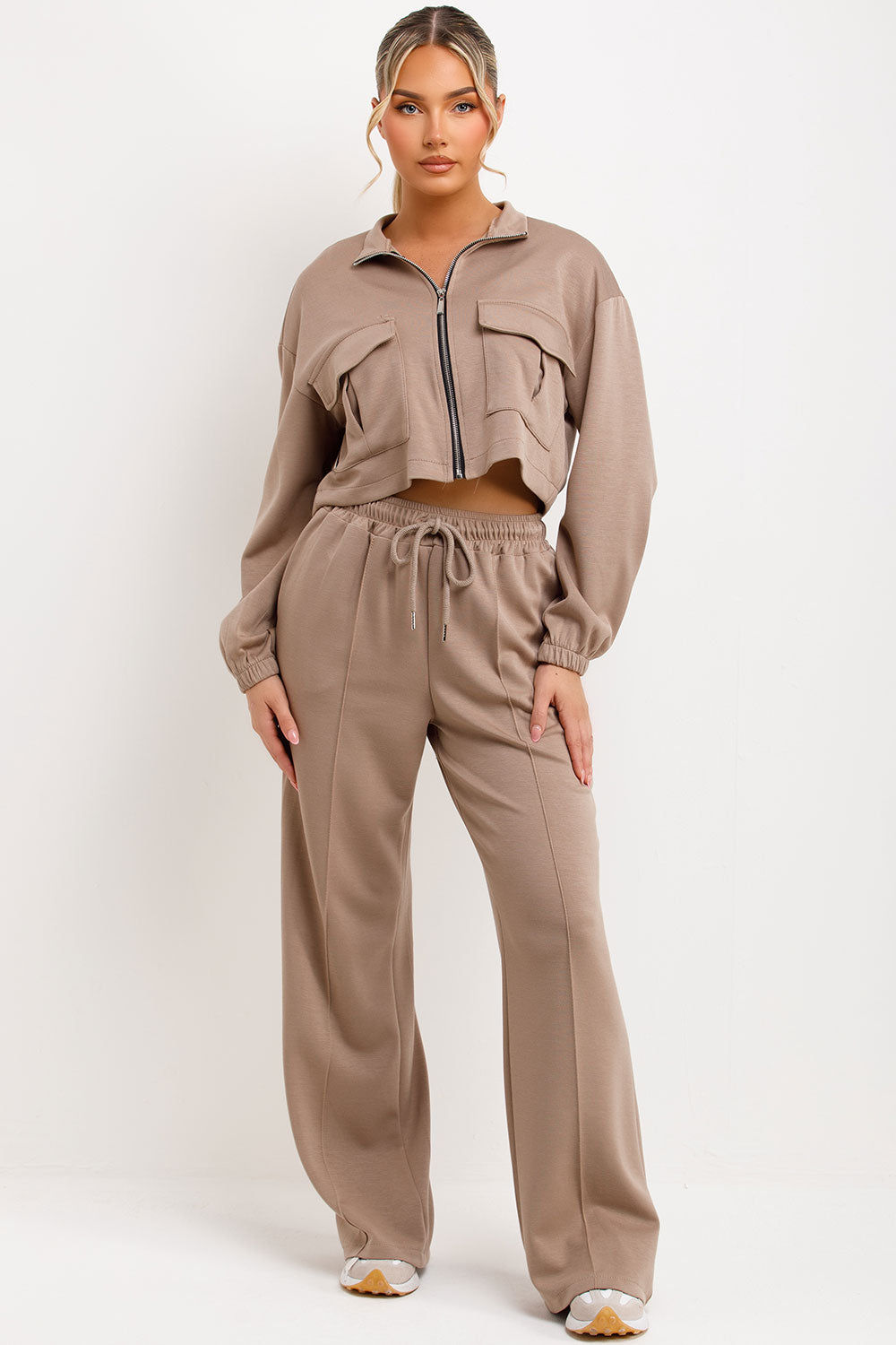 zara womens sweatshirt and jogger trousers loungewear co ord set styledup