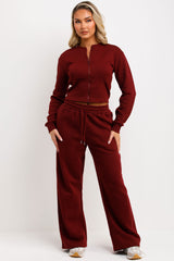 womens joggers and compressed waist crop sweatshirt top tracksuit co ord airport outfit styledup