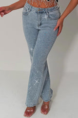 womens diamante jeans styledup uk sale