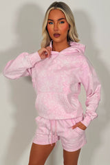 pink shorts tracksuit summer lounge set styledup uk