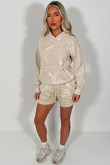 womens summer hoodie and shorts co ord set styledup uk