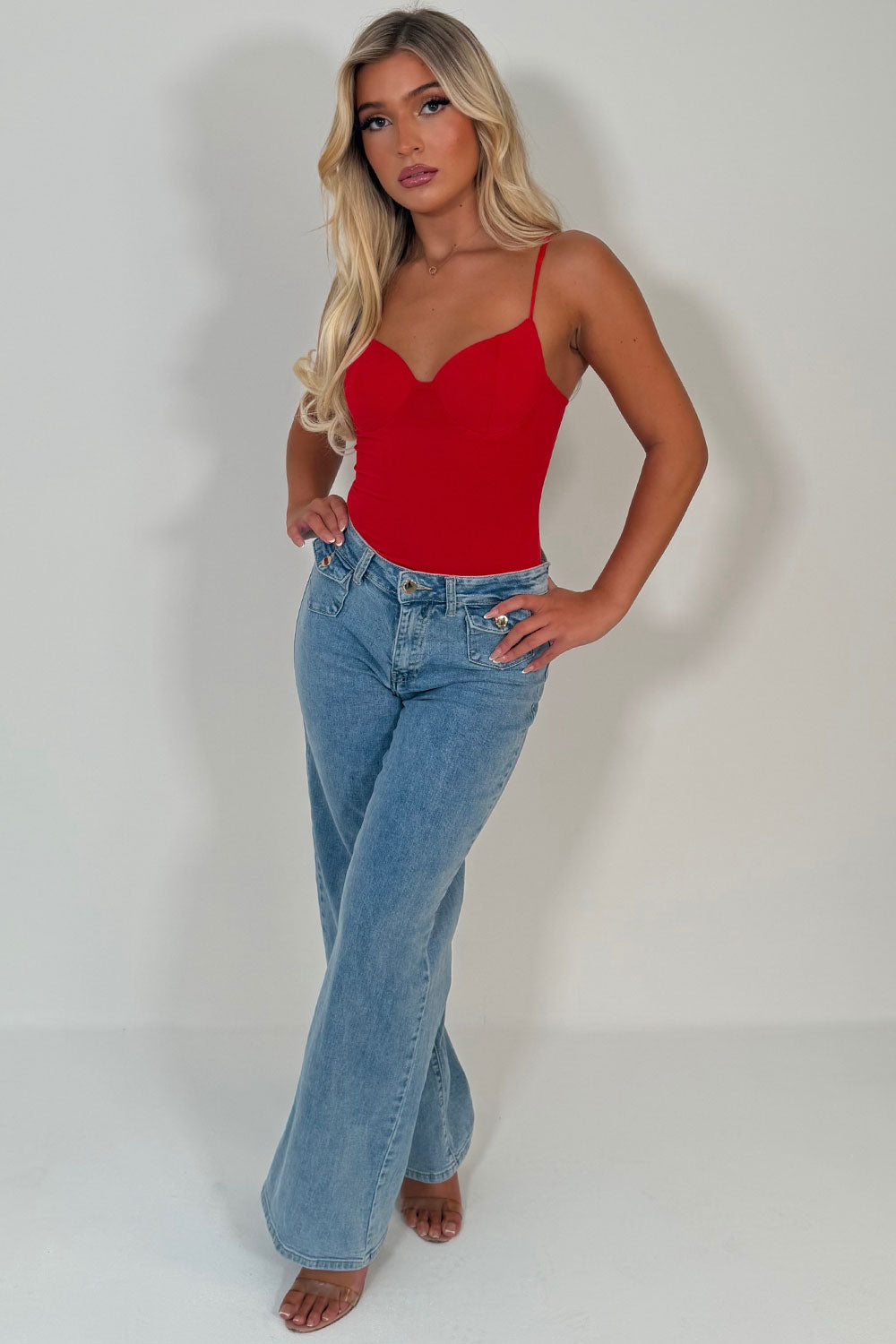going out night out top with cup detail styledup uk