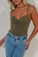 skin tone cupped corset top styledup uk 