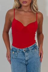 corset cupped top contouring with cami straps styledup