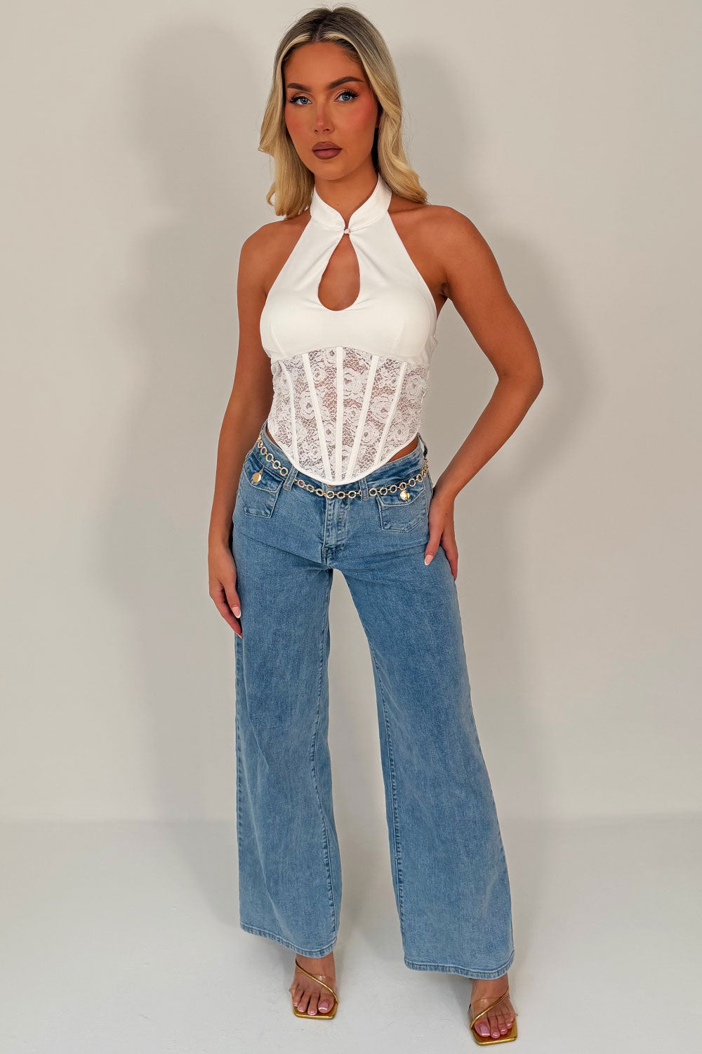 corset crop top with straps styledup 