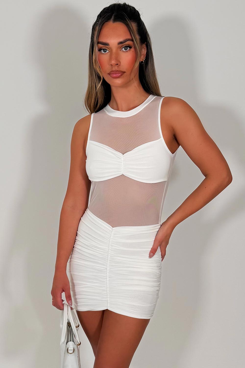 festival dresses white mini dress styledup uk